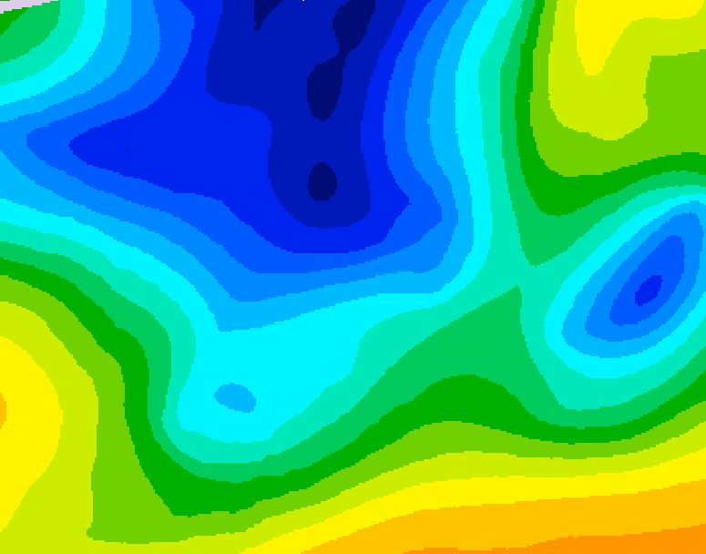GDPS 500 millibar geopotential height 084 hour forecast chart for Canada based on 2025/12/24 1200Z data