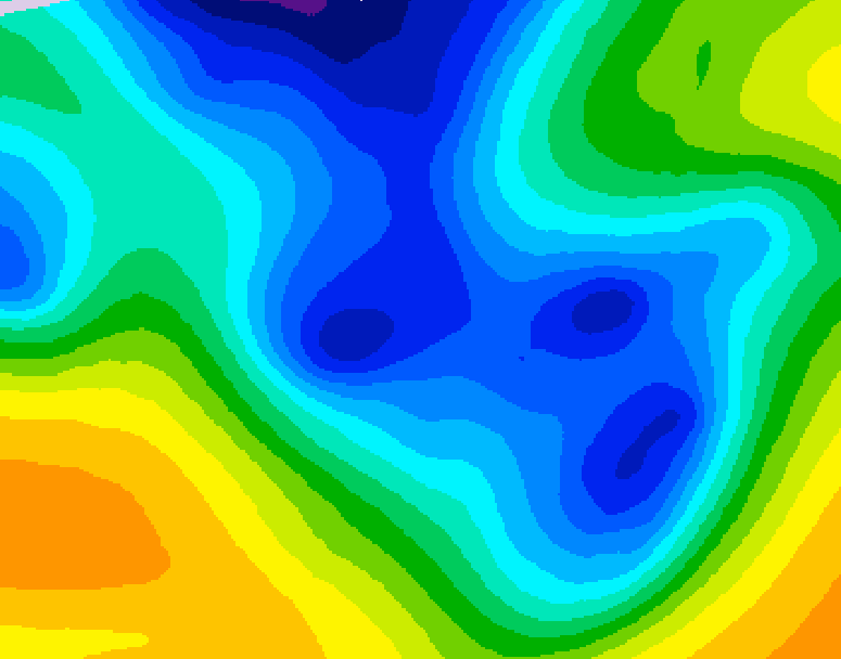 GDPS 500 millibar geopotential height 144 hour forecast chart for Canada based on 2025/12/24 1200Z data