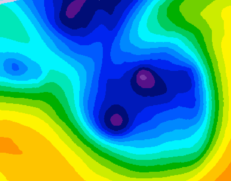 GDPS 500 millibar geopotential height 162 hour forecast chart for Canada based on 2025/12/24 1200Z data