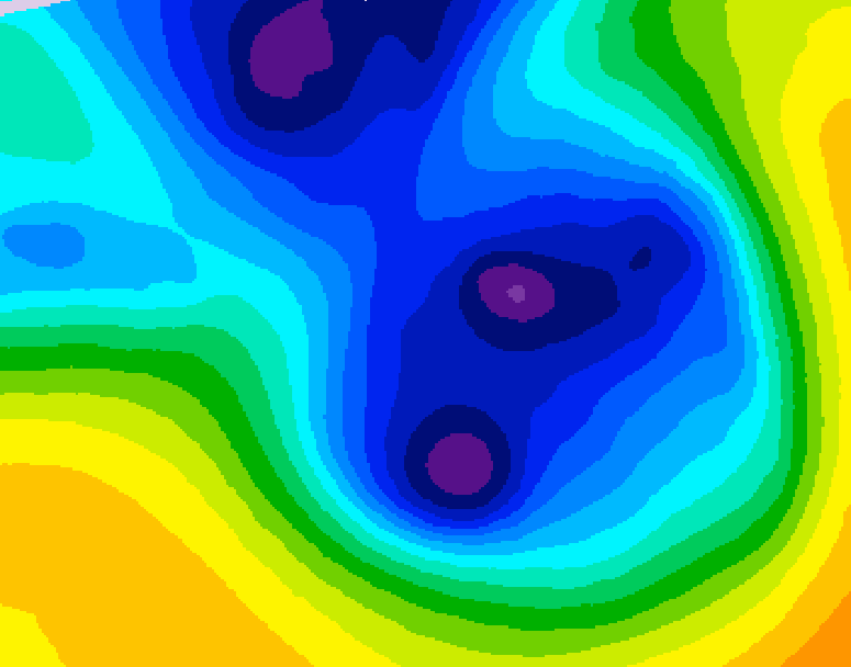 GDPS 500 millibar geopotential height 168 hour forecast chart for Canada based on 2025/12/24 1200Z data