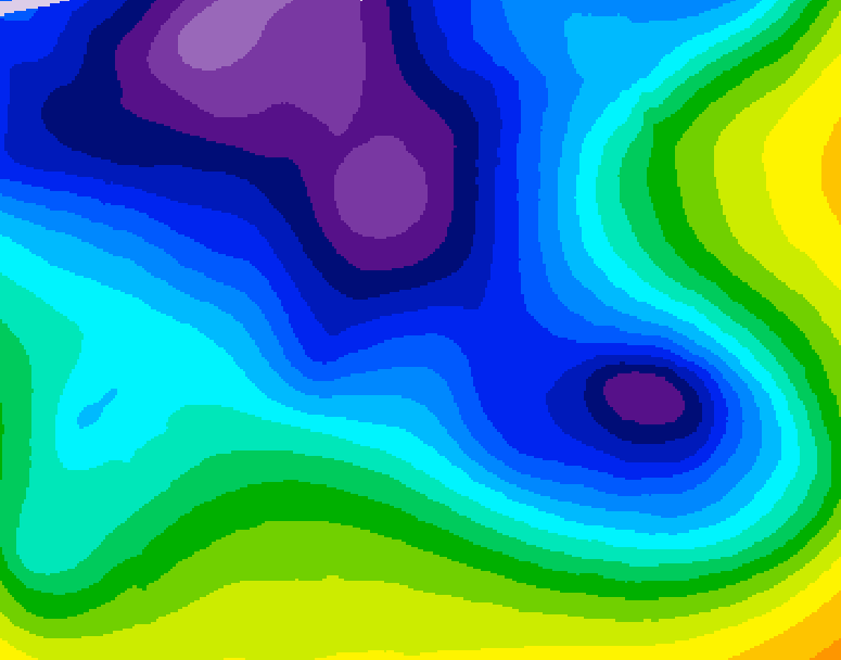 GDPS 500 millibar geopotential height 228 hour forecast chart for Canada based on 2025/12/24 1200Z data