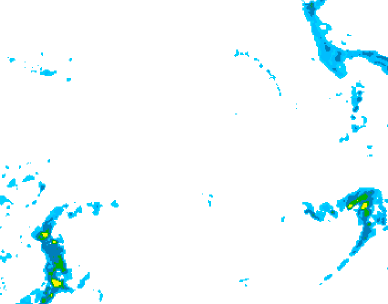 GDPS precipitation 012 hour forecast chart for Canada based on 2025/12/24 0000Z data