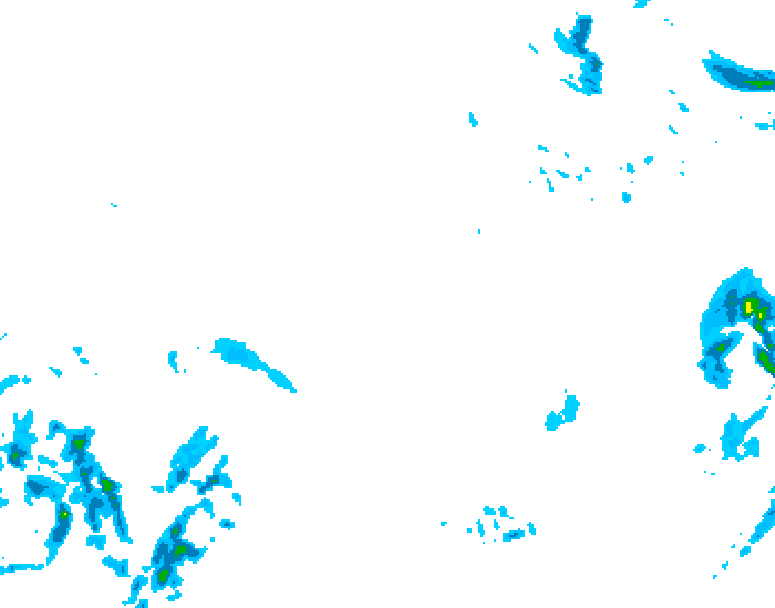 GDPS precipitation 030 hour forecast chart for Canada based on 2025/12/24 0000Z data