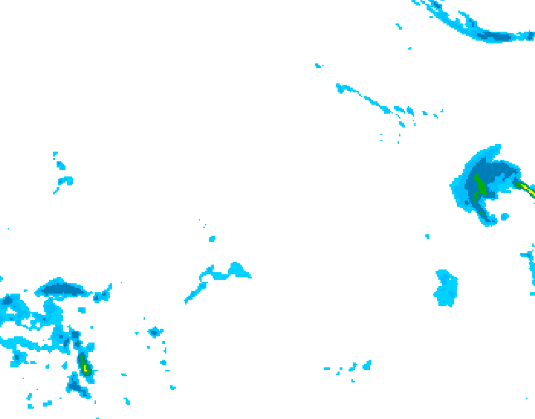 GDPS precipitation 042 hour forecast chart for Canada based on 2025/12/24 0000Z data