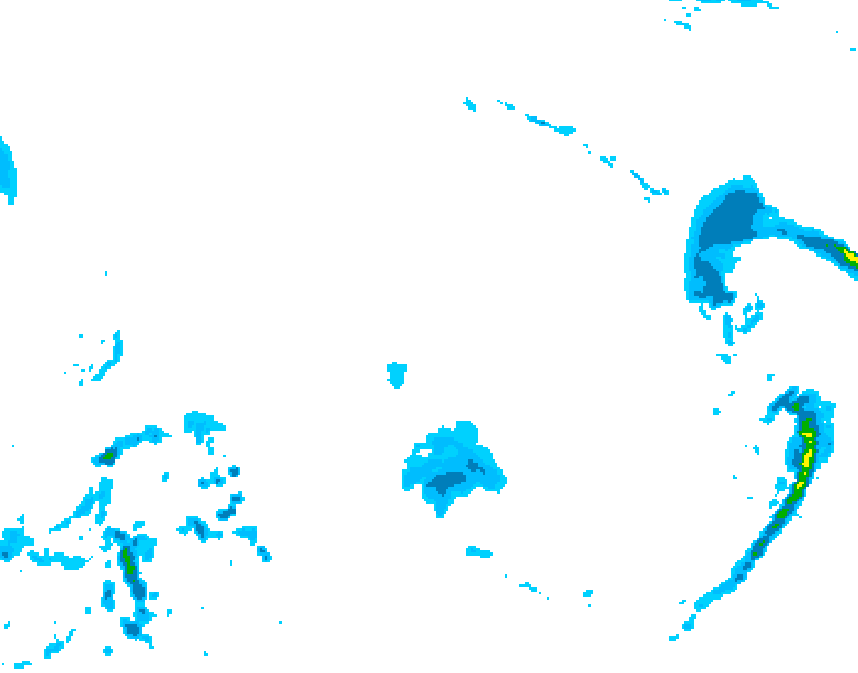 GDPS precipitation 054 hour forecast chart for Canada based on 2025/12/24 0000Z data