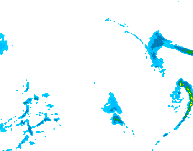 GDPS precipitation 060 hour forecast chart for Canada based on 2025/12/24 0000Z data