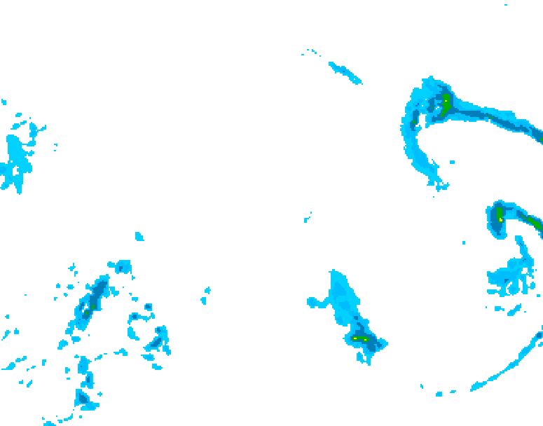 GDPS precipitation 066 hour forecast chart for Canada based on 2025/12/24 0000Z data