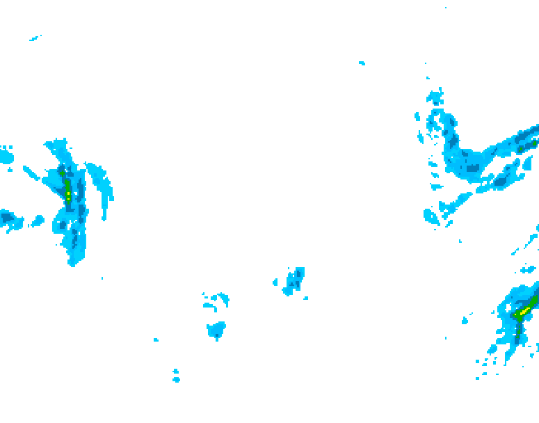 GDPS precipitation 096 hour forecast chart for Canada based on 2025/12/24 0000Z data