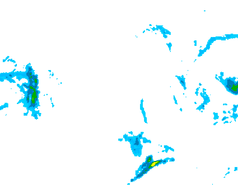GDPS precipitation 120 hour forecast chart for Canada based on 2025/12/24 0000Z data