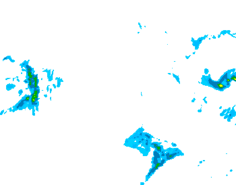 GDPS precipitation 126 hour forecast chart for Canada based on 2025/12/24 0000Z data