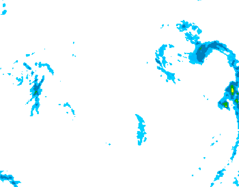 GDPS precipitation 174 hour forecast chart for Canada based on 2025/12/24 0000Z data