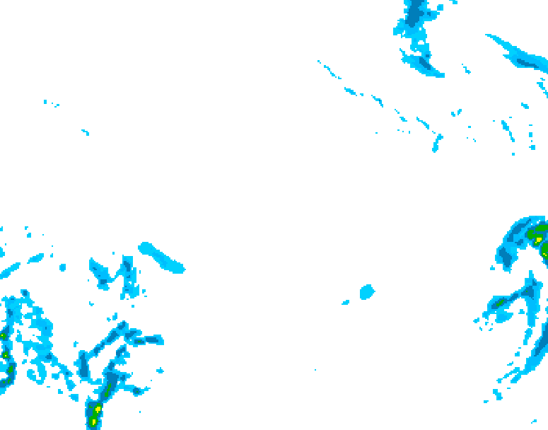 GDPS precipitation 012 hour forecast chart for Canada based on 2025/12/24 1200Z data