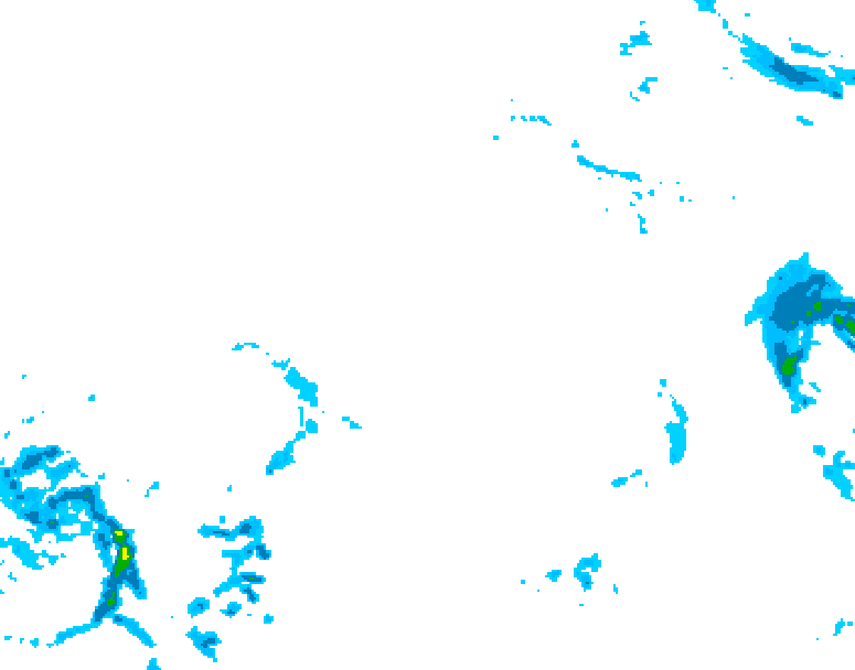 GDPS precipitation 024 hour forecast chart for Canada based on 2025/12/24 1200Z data