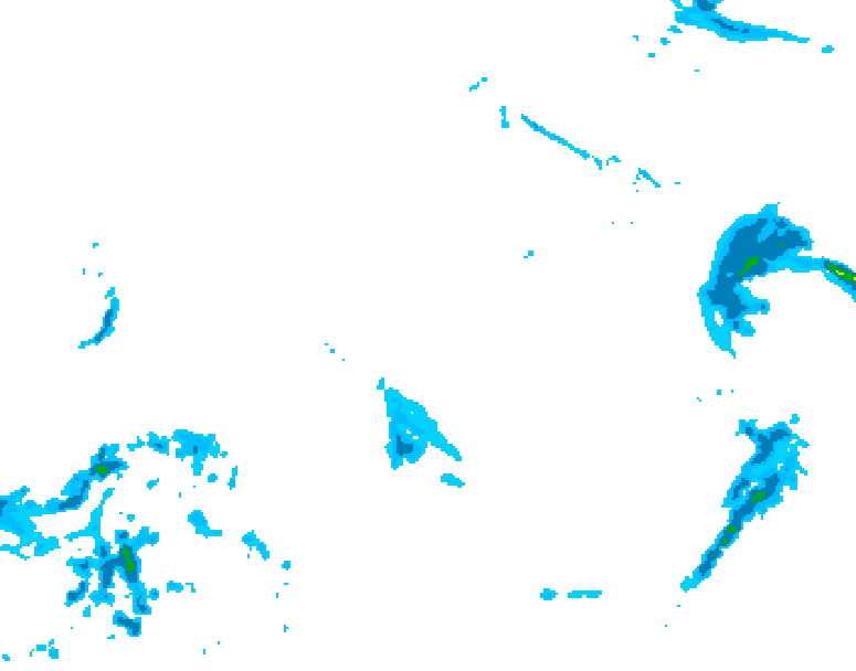 GDPS precipitation 036 hour forecast chart for Canada based on 2025/12/24 1200Z data
