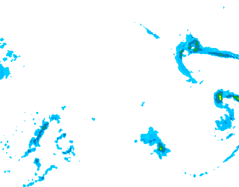 GDPS precipitation 054 hour forecast chart for Canada based on 2025/12/24 1200Z data