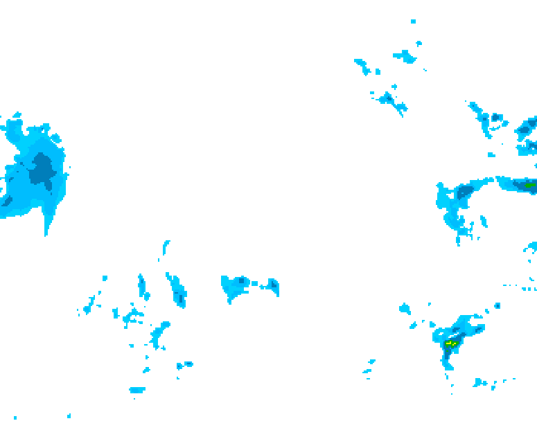 GDPS precipitation 072 hour forecast chart for Canada based on 2025/12/24 1200Z data