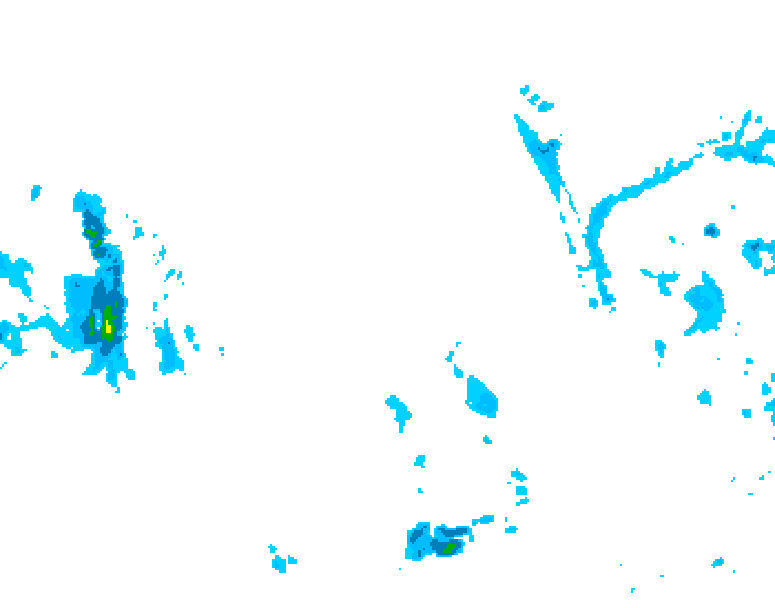 GDPS precipitation 102 hour forecast chart for Canada based on 2025/12/24 1200Z data