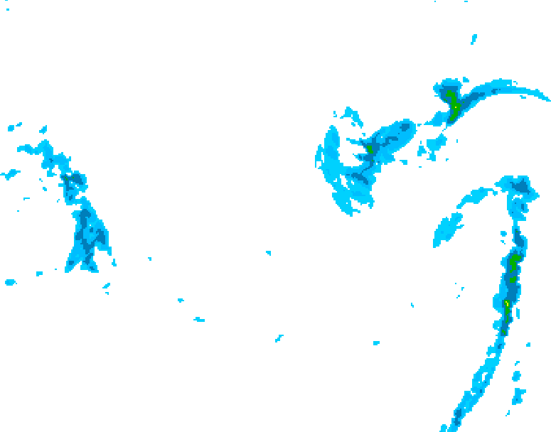 GDPS precipitation 150 hour forecast chart for Canada based on 2025/12/24 1200Z data