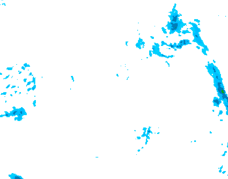 GDPS precipitation 174 hour forecast chart for Canada based on 2025/12/24 1200Z data