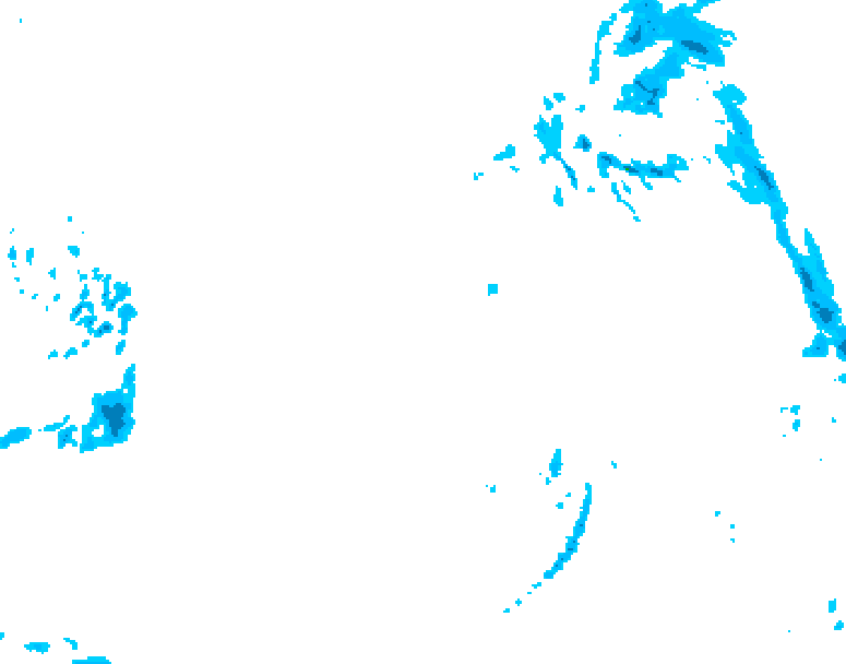 GDPS precipitation 180 hour forecast chart for Canada based on 2025/12/24 1200Z data