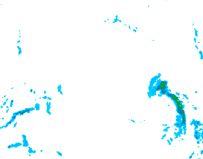 GDPS precipitation 210 hour forecast chart for Canada based on 2025/12/24 1200Z data