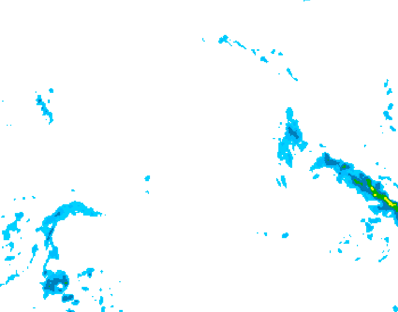 GDPS precipitation 222 hour forecast chart for Canada based on 2025/12/24 1200Z data