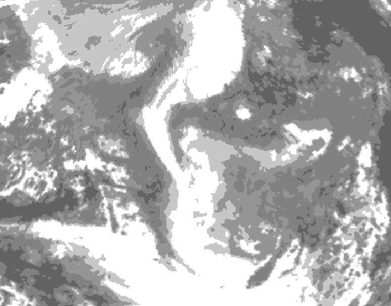 GDPS total cloud 198 hour forecast chart for Canada based on 2025/12/24 0000Z data