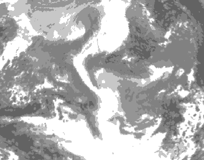 GDPS total cloud 204 hour forecast chart for Canada based on 2025/12/24 0000Z data