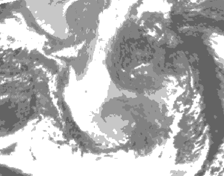 GDPS total cloud 168 hour forecast chart for Canada based on 2025/12/24 1200Z data