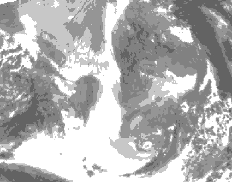 GDPS total cloud 186 hour forecast chart for Canada based on 2025/12/24 1200Z data