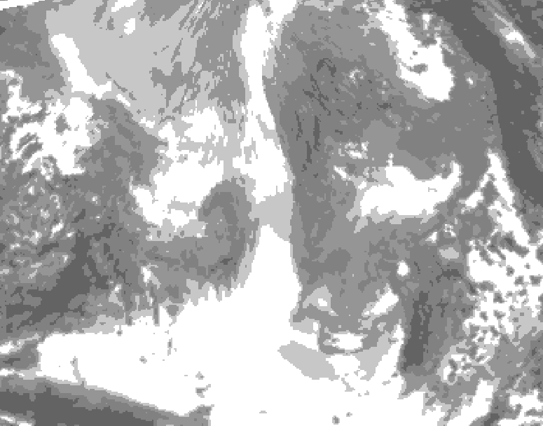 GDPS total cloud 192 hour forecast chart for Canada based on 2025/12/24 1200Z data