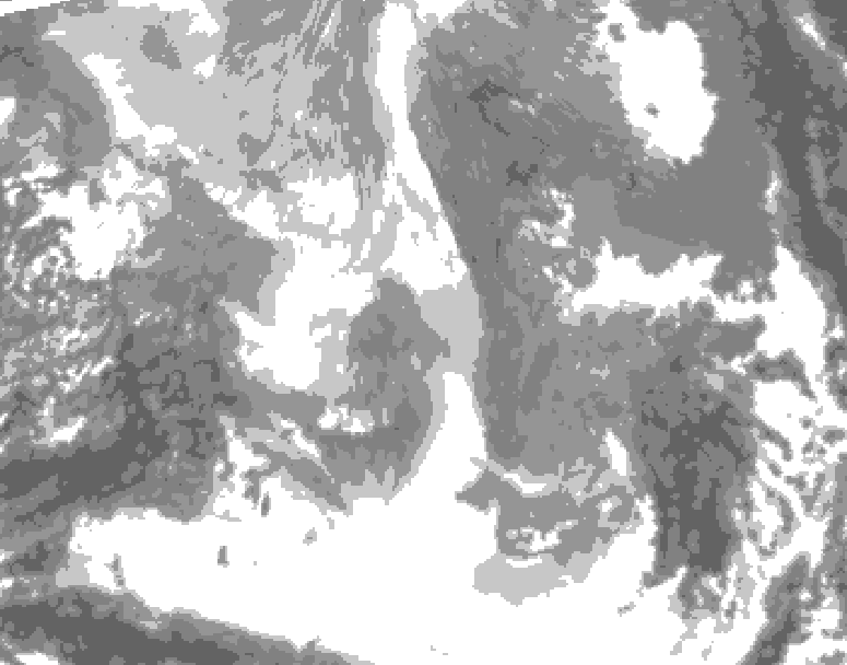 GDPS total cloud 198 hour forecast chart for Canada based on 2025/12/24 1200Z data