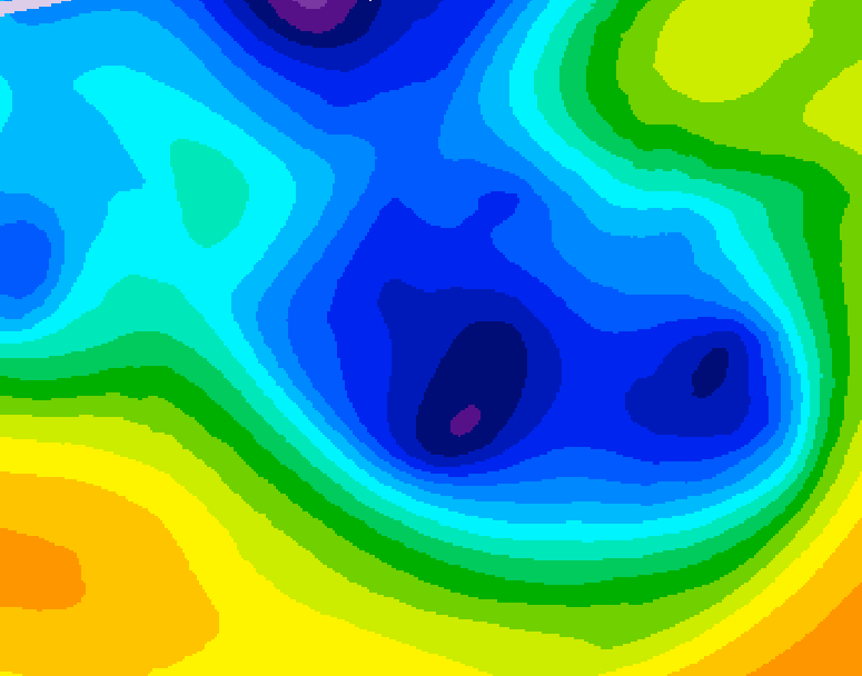 GDPS 500 millibar geopotential height 144 hour forecast chart for Canada based on 2025/12/25 0000Z data