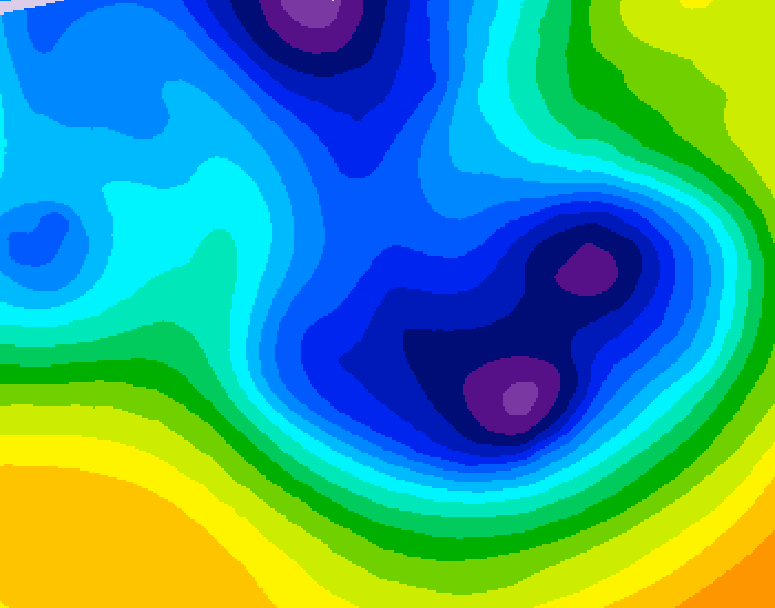 GDPS 500 millibar geopotential height 162 hour forecast chart for Canada based on 2025/12/25 0000Z data