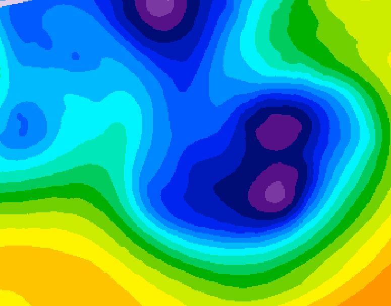 GDPS 500 millibar geopotential height 168 hour forecast chart for Canada based on 2025/12/25 0000Z data