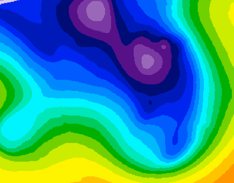 GDPS 500 millibar geopotential height 204 hour forecast chart for Canada based on 2025/12/25 0000Z data