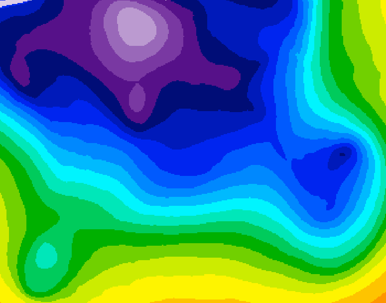 GDPS 500 millibar geopotential height 234 hour forecast chart for Canada based on 2025/12/25 0000Z data