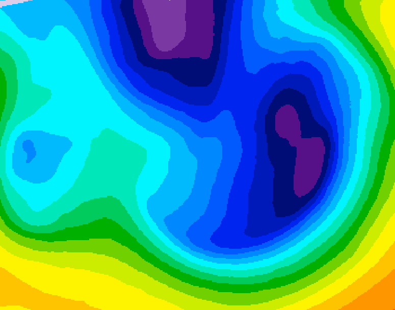 GDPS 500 millibar geopotential height 168 hour forecast chart for Canada based on 2025/12/25 1200Z data