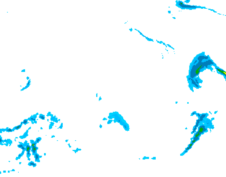 GDPS precipitation 024 hour forecast chart for Canada based on 2025/12/25 0000Z data