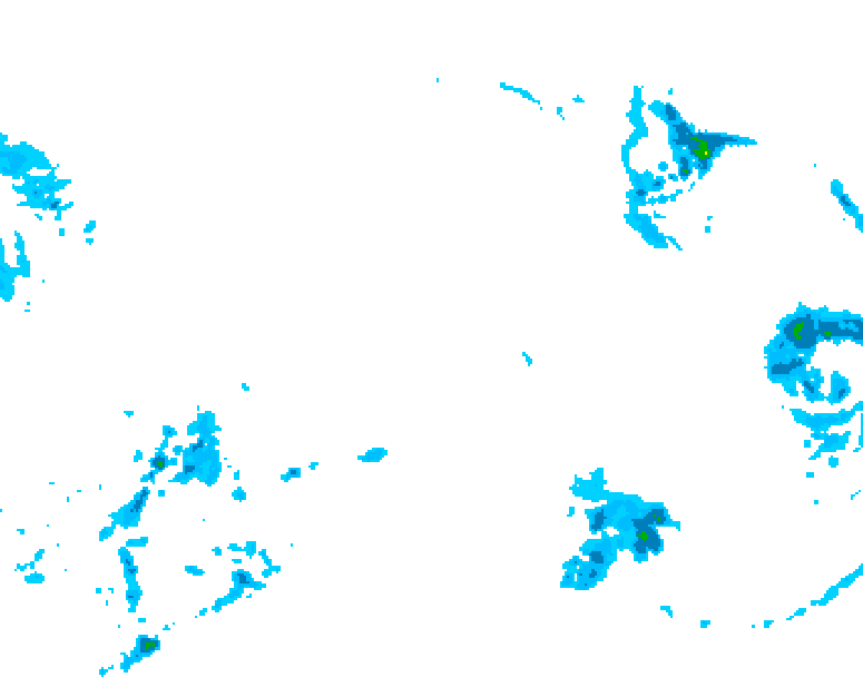 GDPS precipitation 048 hour forecast chart for Canada based on 2025/12/25 0000Z data