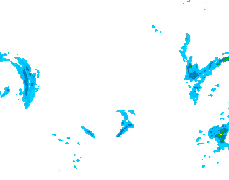 GDPS precipitation 072 hour forecast chart for Canada based on 2025/12/25 0000Z data