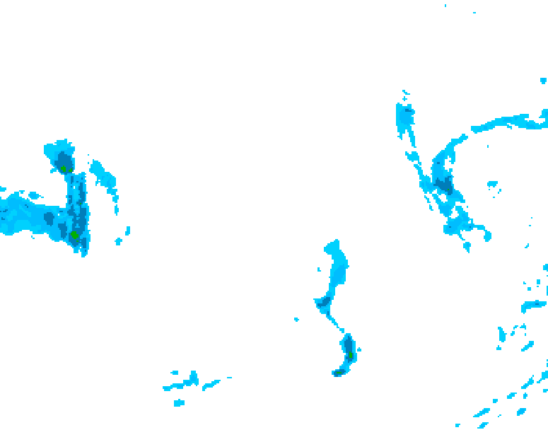 GDPS precipitation 084 hour forecast chart for Canada based on 2025/12/25 0000Z data