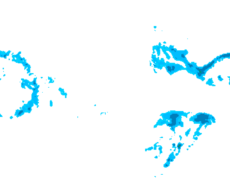 GDPS precipitation 120 hour forecast chart for Canada based on 2025/12/25 0000Z data