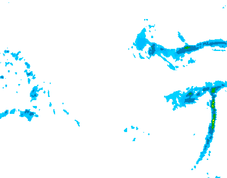 GDPS precipitation 138 hour forecast chart for Canada based on 2025/12/25 0000Z data