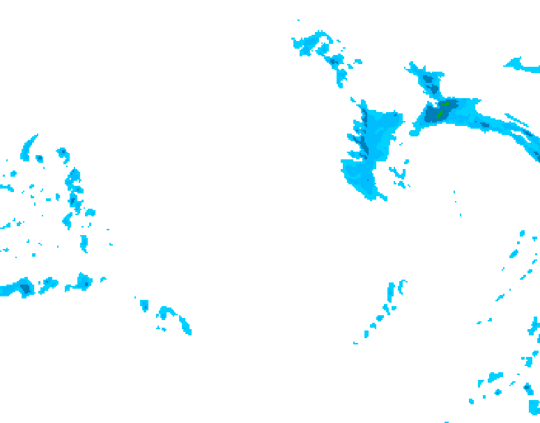 GDPS precipitation 162 hour forecast chart for Canada based on 2025/12/25 0000Z data