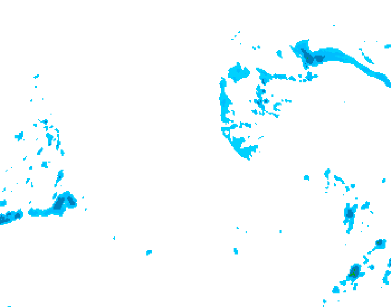 GDPS precipitation 174 hour forecast chart for Canada based on 2025/12/25 0000Z data