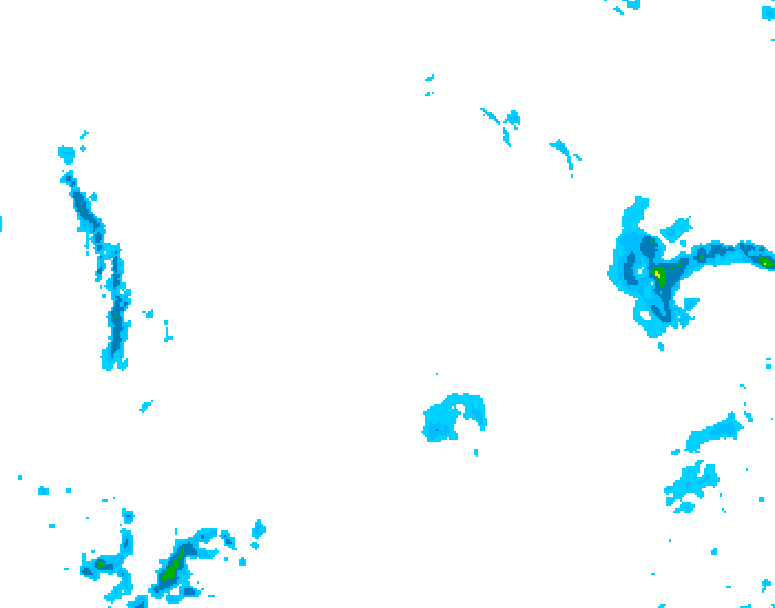 GDPS precipitation 234 hour forecast chart for Canada based on 2025/12/25 0000Z data
