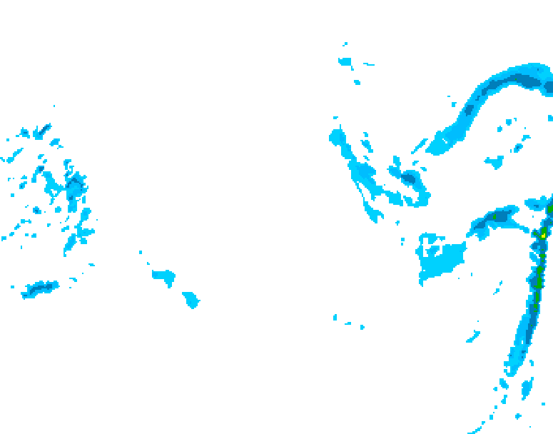 GDPS precipitation 132 hour forecast chart for Canada based on 2025/12/25 1200Z data