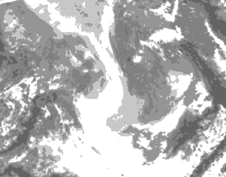GDPS total cloud 198 hour forecast chart for Canada based on 2025/12/25 0000Z data