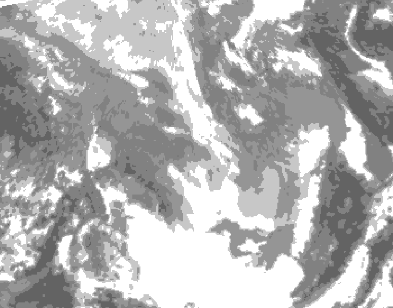 GDPS total cloud 210 hour forecast chart for Canada based on 2025/12/25 0000Z data